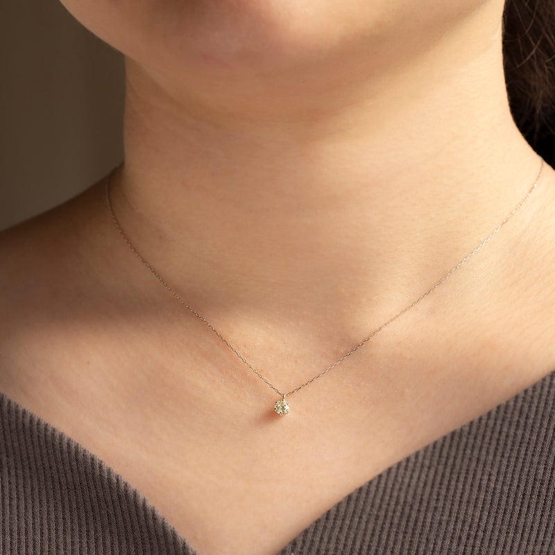 プラチナ 一粒 ダイヤモンド ネックレス