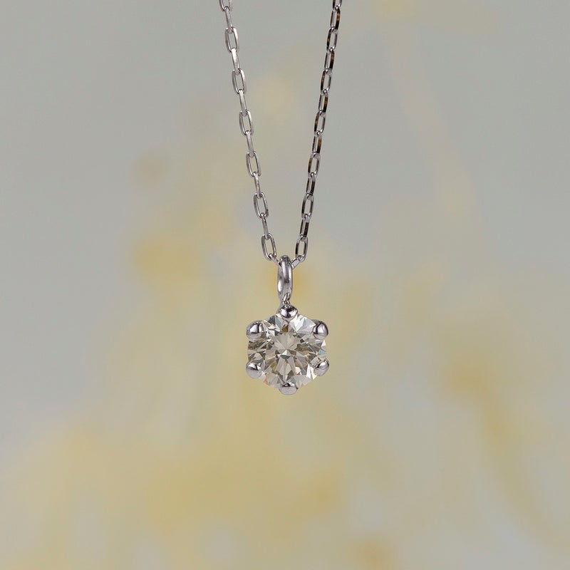 プラチナ 一粒 ダイヤモンド ネックレス