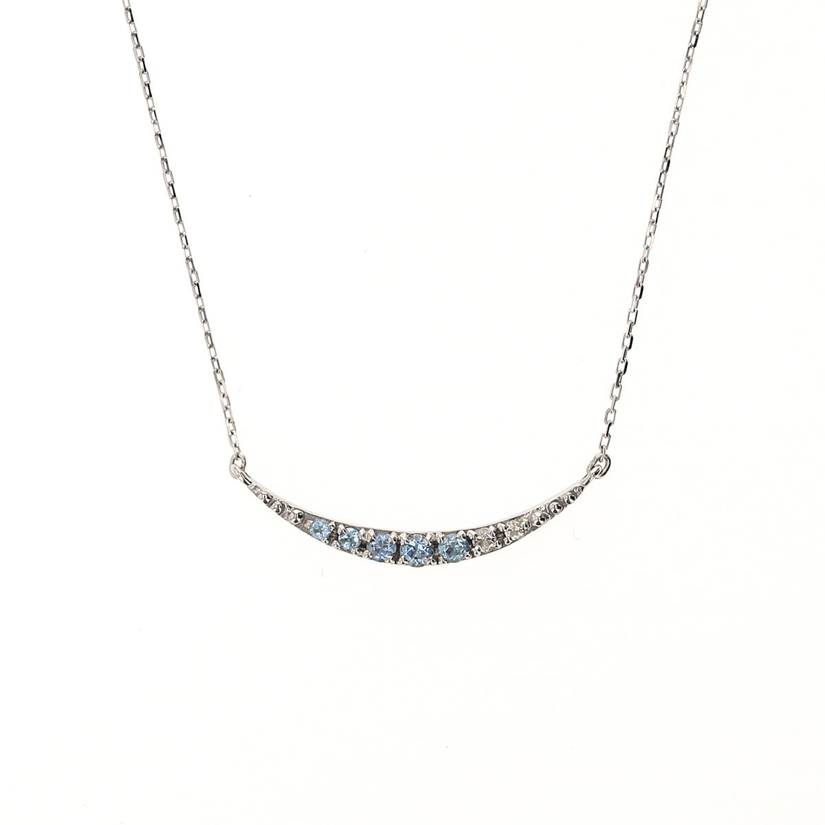 K10 WG アクアマリン ブルートパーズ　ホワイトトパーズ ネックレス ホワイトゴールド レディース 3月 誕生石 誕生日プレゼント ギフト 彼女 妻 レディース 20代 30代 40代