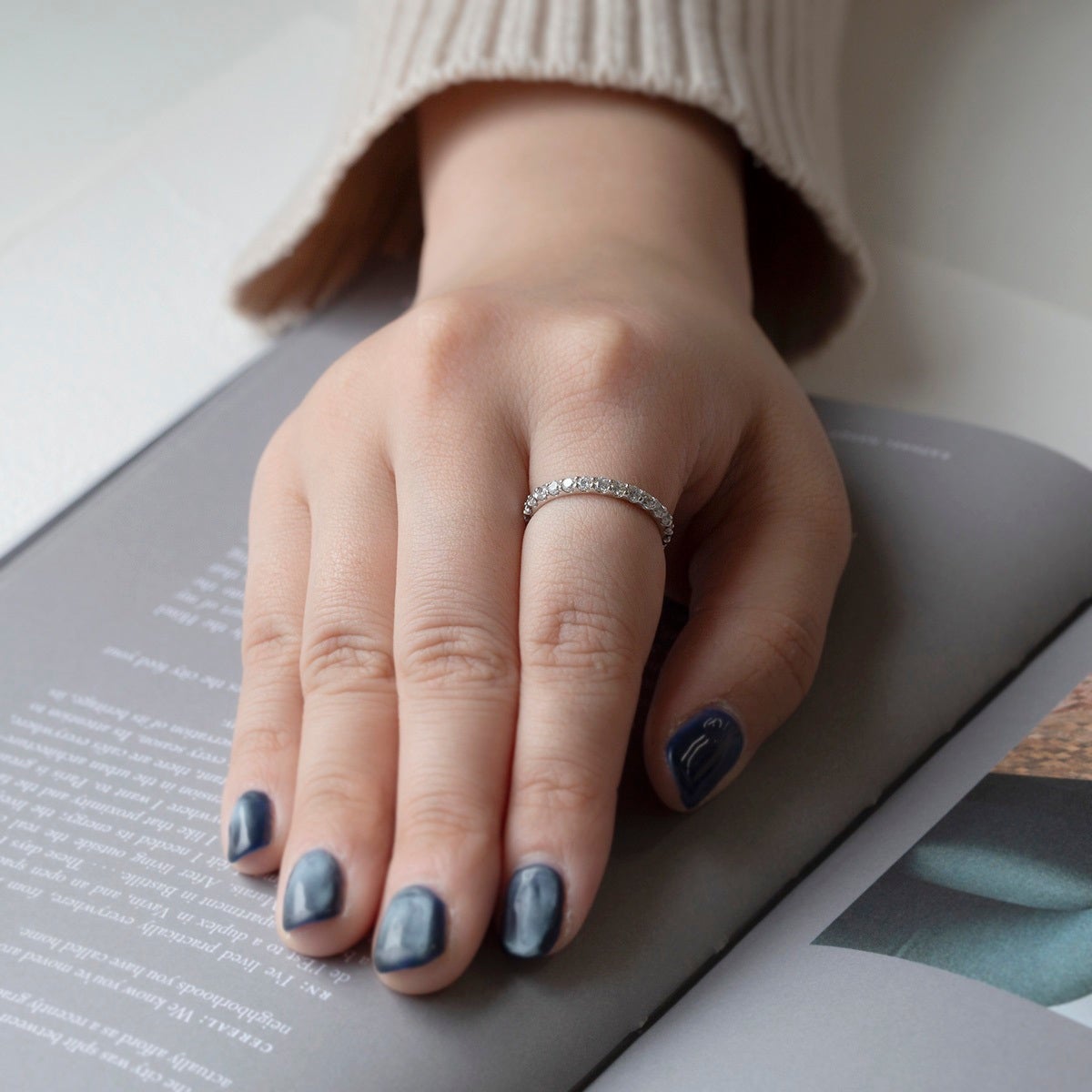 シルバー キュービックジルコニア フルエタニティリング SV SV925 CZ フルエタニティリング 指輪 レディース 妻 女性 誕生日 30代 40代 50代 ギフト 誕生日プレゼント