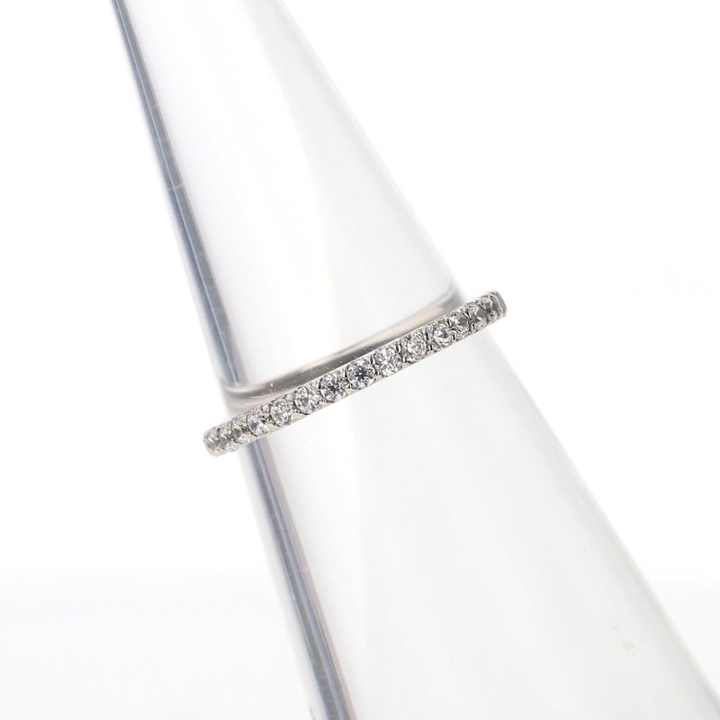 シルバー キュービックジルコニア フルエタニティ リング