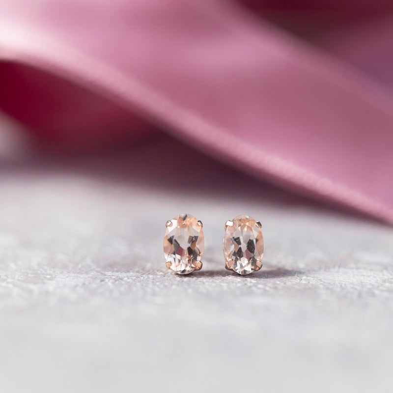 K10 PG モルガナイト ピアス ピンクゴールド 4月 誕生石 レディース 20代 30代 40代 プレゼント 10金 記念日 誕生日プレゼント