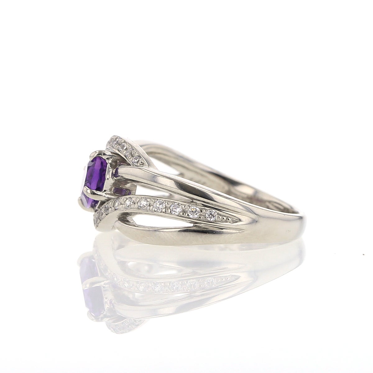 シルバー カラーストーン リング レディース 30代 40代 50代 誕生日 母 妻 彼女 ガーネット アメジスト ブルートパーズ CZ キュービックジルコニア