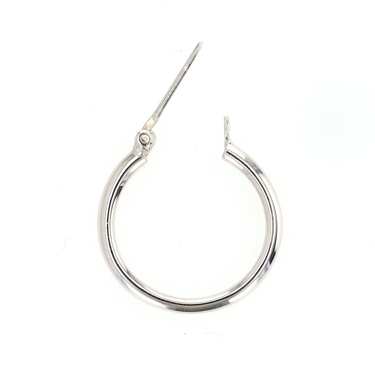 シルバー フープピアス