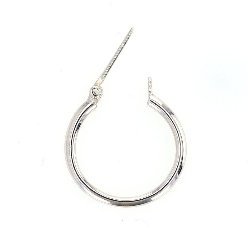 シルバー フープピアス