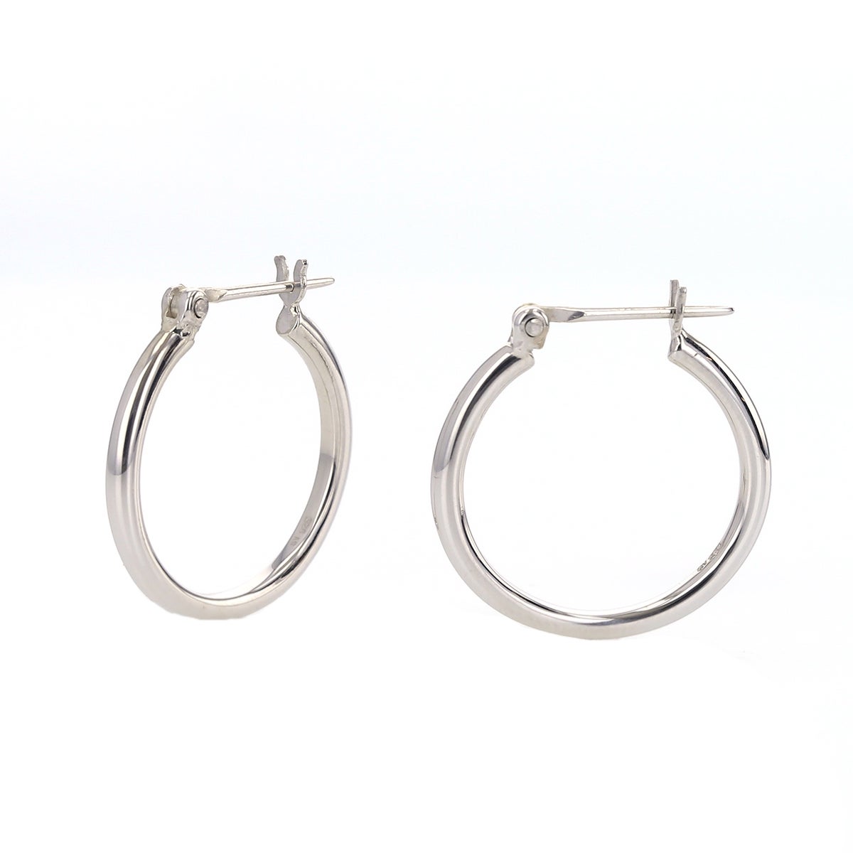 シルバー フープピアス