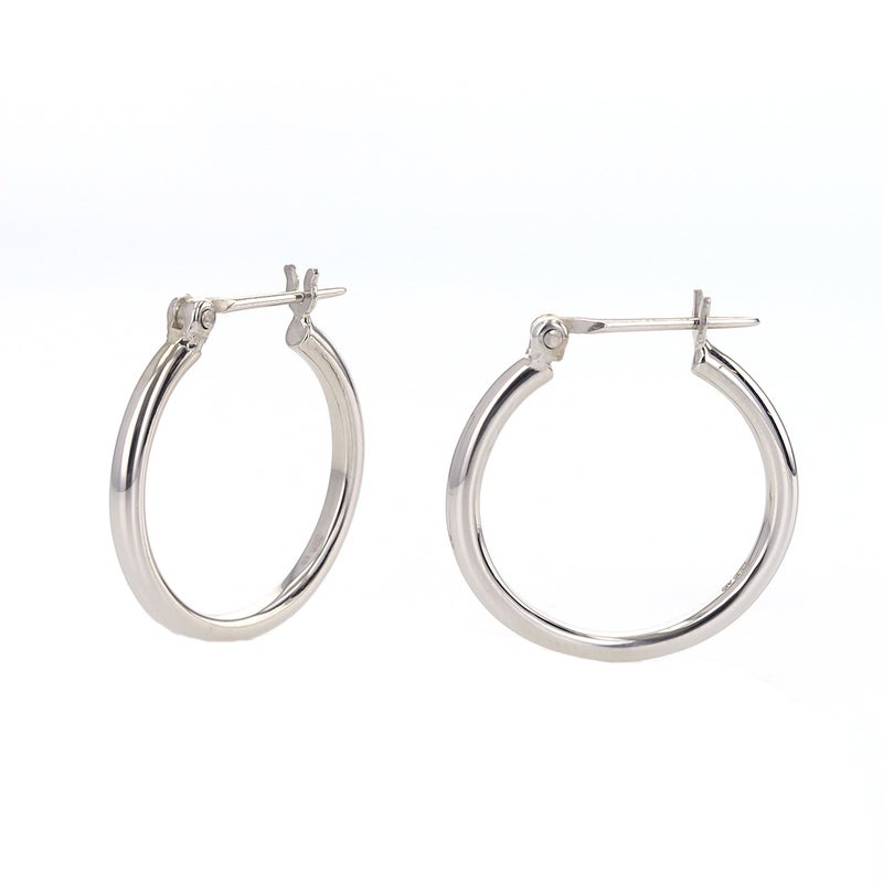 シルバー フープピアス