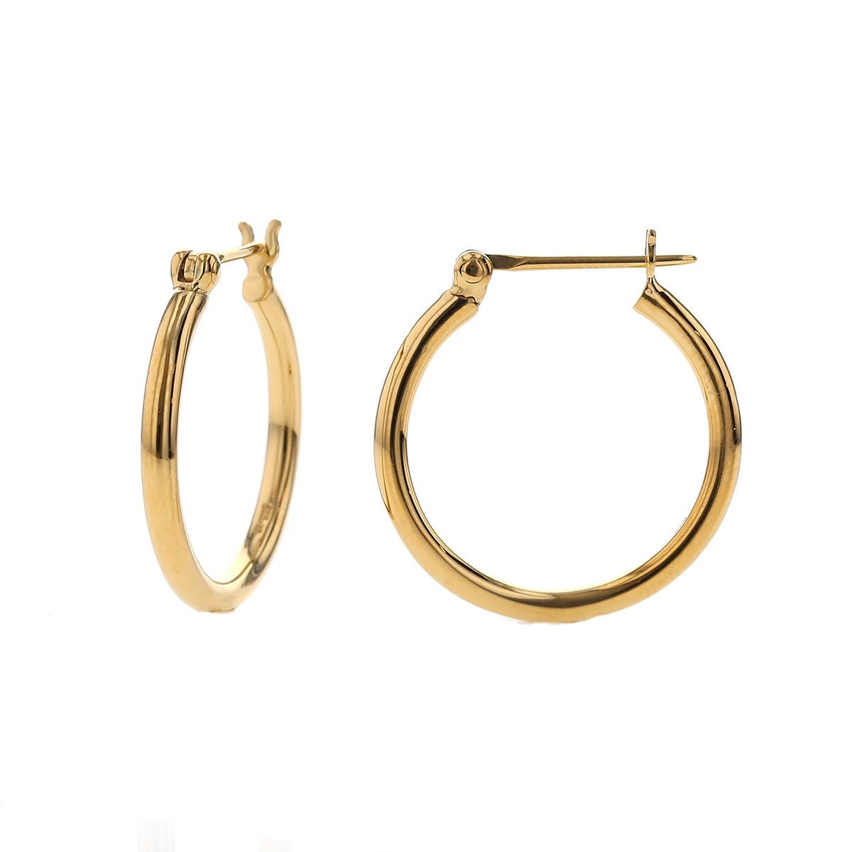 シルバー フープピアス