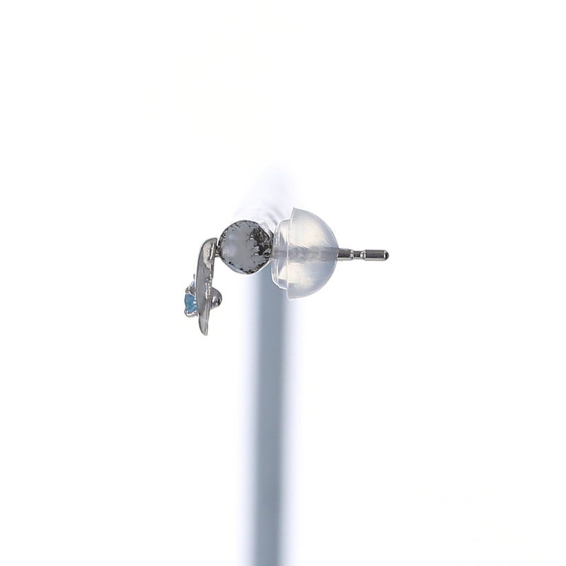 K10 WG ブルートパーズ ピアス イルカ レディース 11月 誕生石 プレゼント 20代 30代 40代 ホワイトゴールド 妻 彼女 小ぶり 可愛い