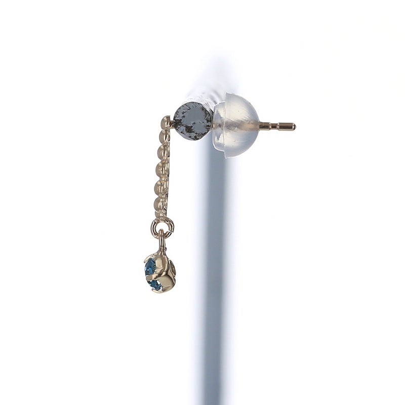 K10 YG ロンドンブルートパーズ ピアス