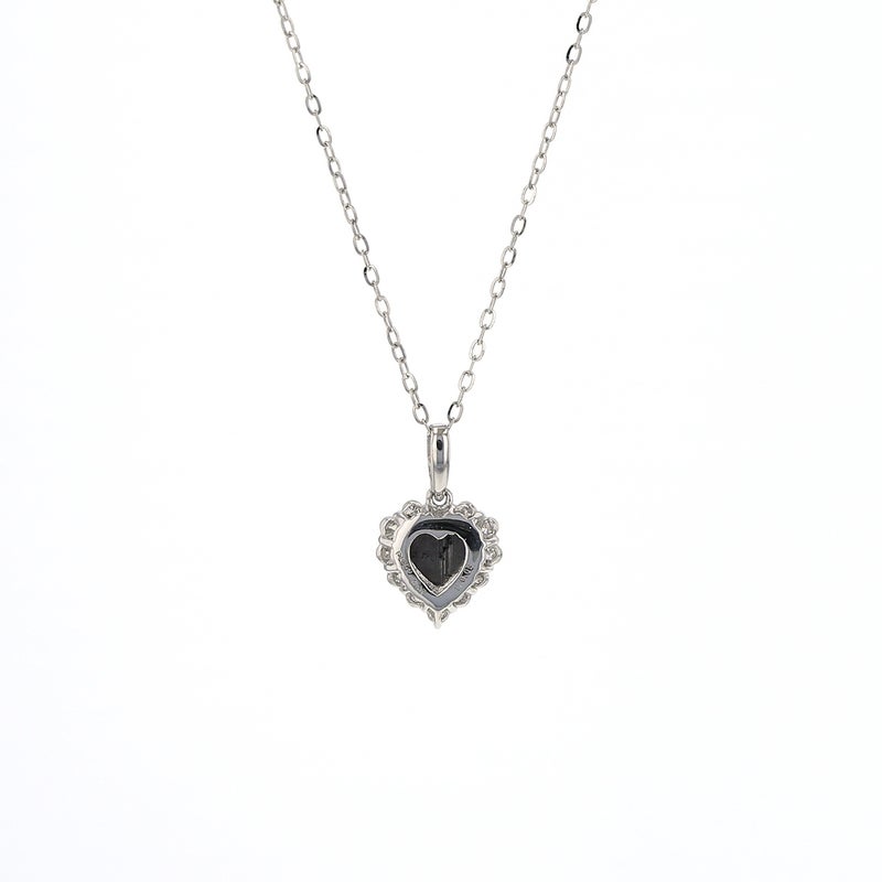 0.3ct プラチナ ブラックダイヤモンド ネックレス