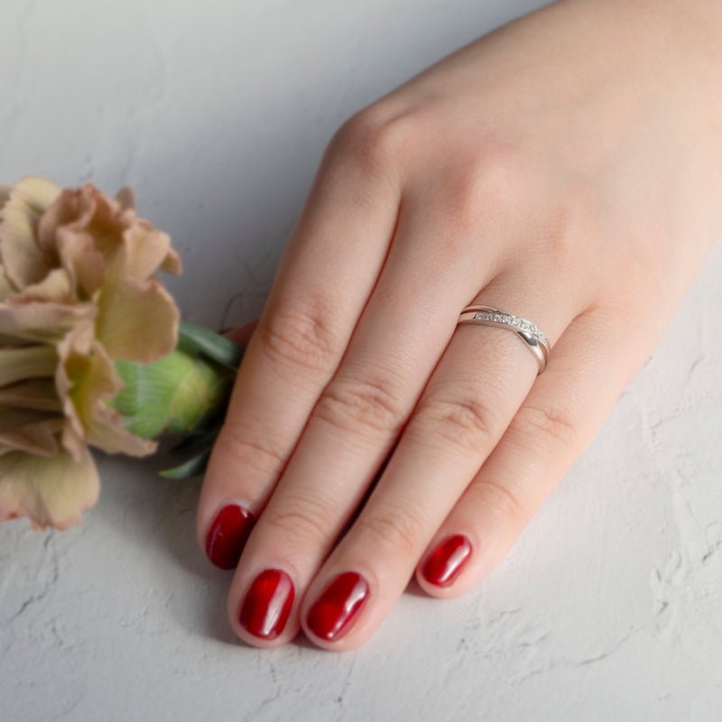 シルバー ダイヤモンド リング