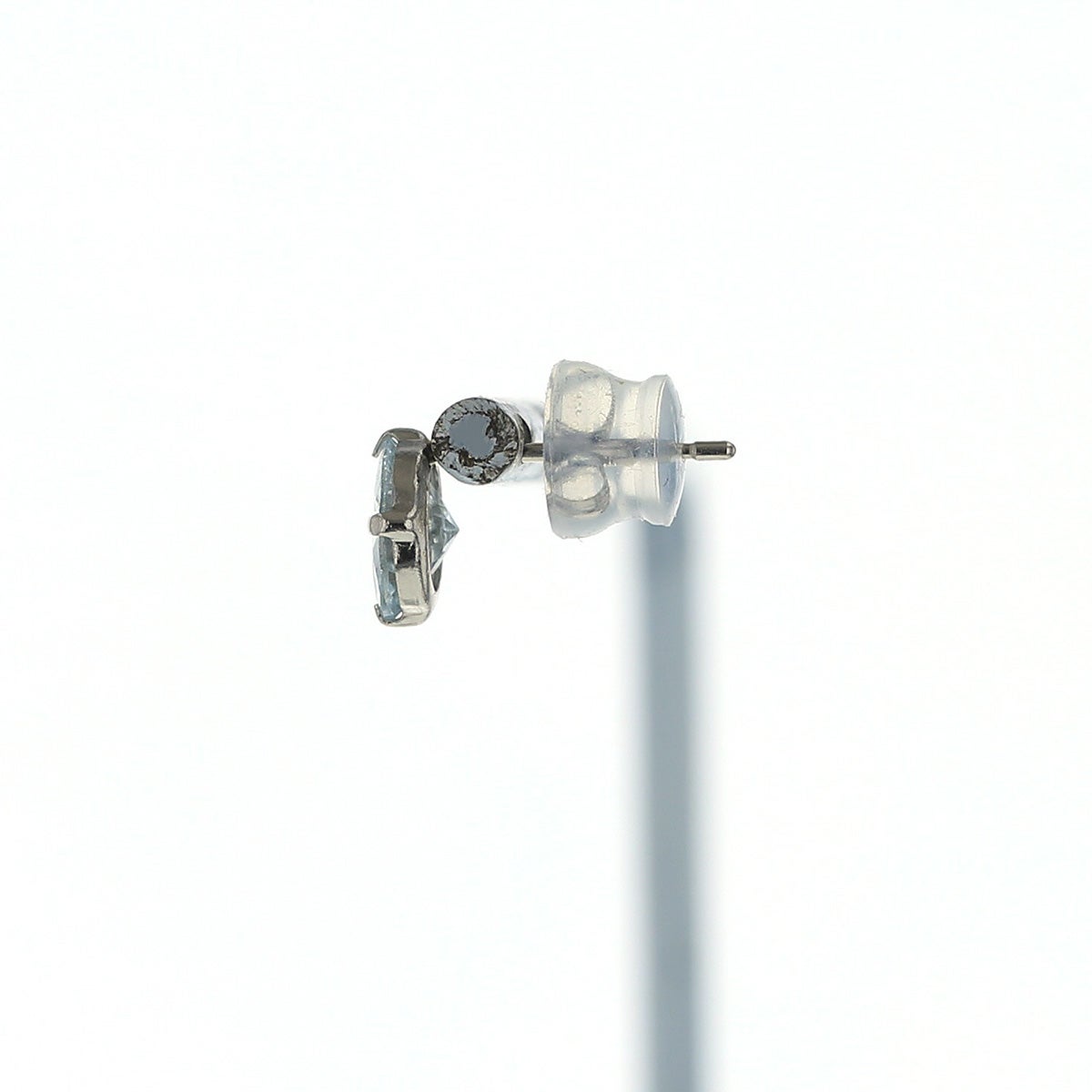 プラチナ アクアマリン ピアス