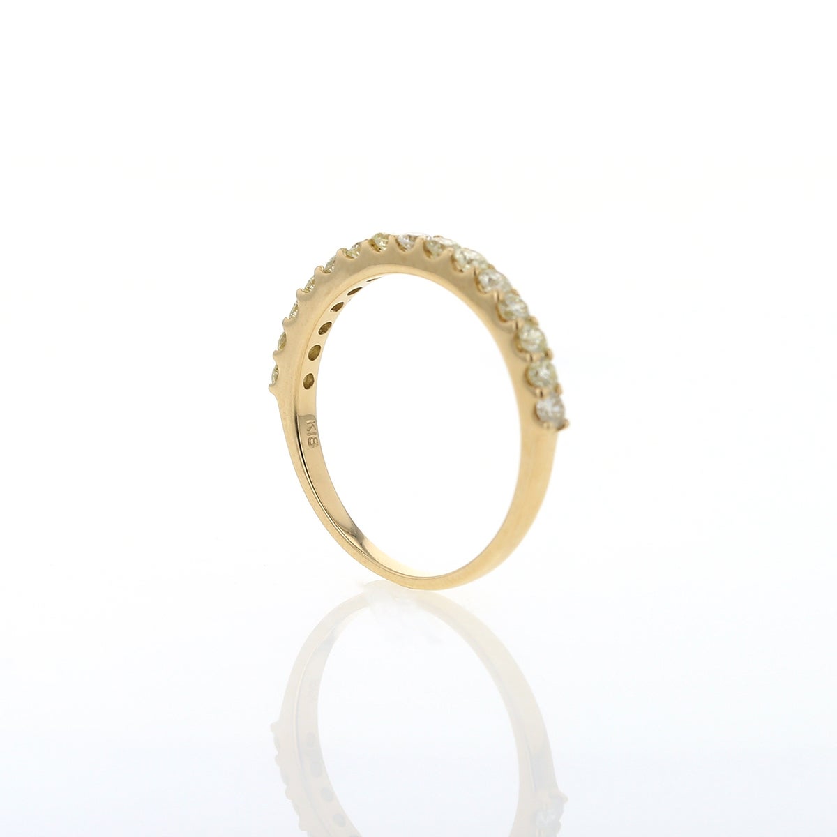 K18 YG ダイヤモンド リング トータル0.5ct