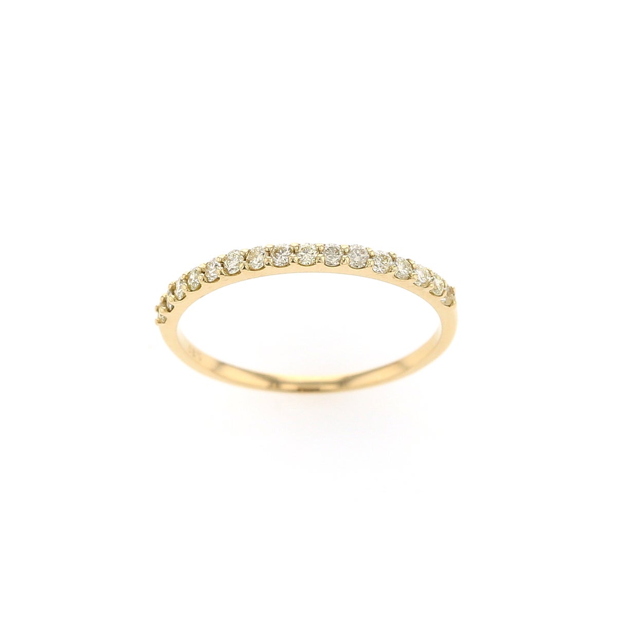 K18 YG ダイヤモンド ハーフエタニティリング ハーフエタニティ 18K 18金 ダイヤ 指輪 レディース 妻 女性 誕生日 誕生日プレゼント ギフト 20代 30代 40代