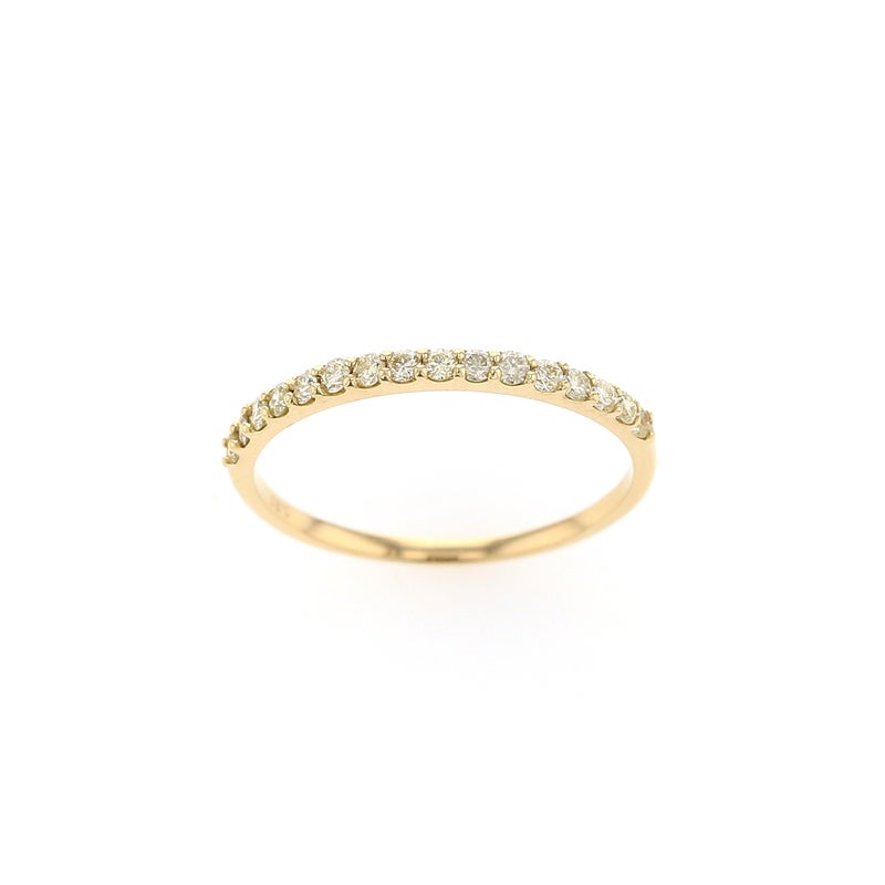 K18 YG ダイヤモンド ハーフエタニティリング ハーフエタニティ 18K 18金 ダイヤ 指輪 レディース 妻 女性 誕生日 誕生日プレゼント ギフト 20代 30代 40代
