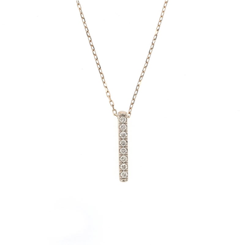 レアリゼ Kashikey コラボ K18 BG ダイヤモンド ネックレス ブラウンゴールド バー ダイヤ 18k 18金 妻 彼女 誕生日プレゼント ギフト レディース 4月 4月誕生石 カシケイ 柏圭
