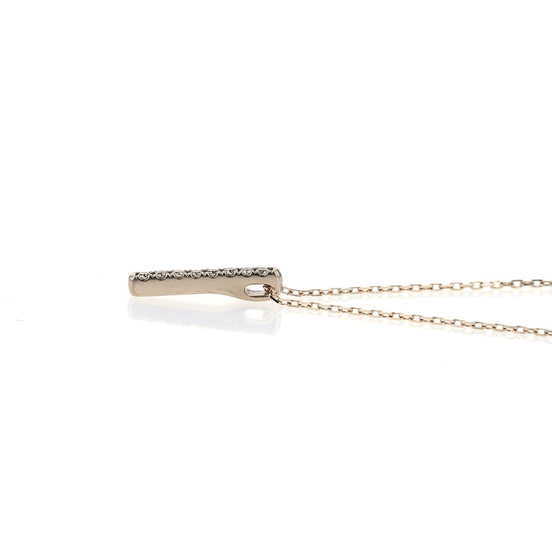 レアリゼ Kashikey コラボ K18 BG ダイヤモンド ネックレス ブラウンゴールド バー ダイヤ 18k 18金 妻 彼女 誕生日プレゼント ギフト レディース 4月 4月誕生石 カシケイ 柏圭