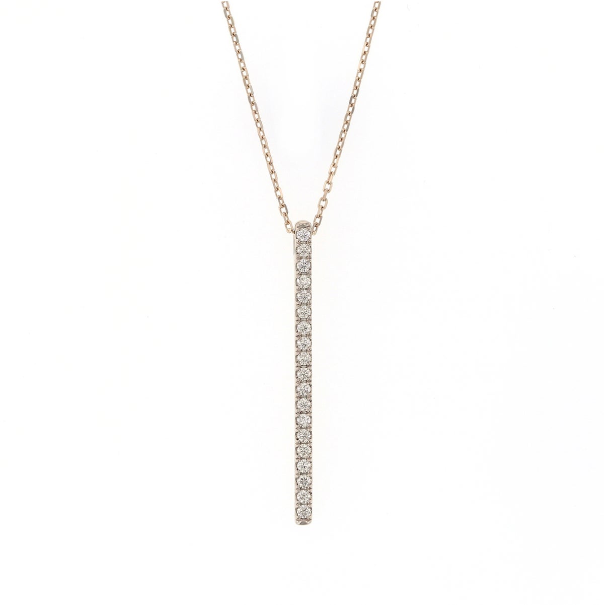 レアリゼ Kashikey コラボ K18 BG ダイヤモンド ネックレス ブラウンゴールド バー ダイヤ 18k 18金 妻 彼女 誕生日プレゼント ギフト レディース 4月 4月誕生石 カシケイ 柏圭