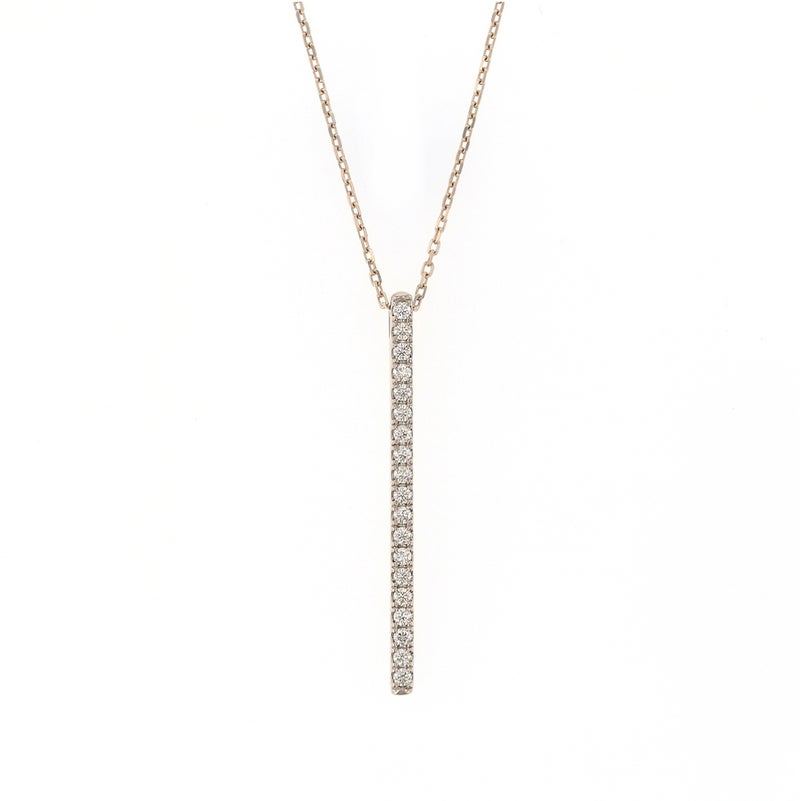 レアリゼ Kashikey コラボ K18 BG ダイヤモンド ネックレス ブラウンゴールド バー ダイヤ 18k 18金 妻 彼女 誕生日プレゼント ギフト レディース 4月 4月誕生石 カシケイ 柏圭