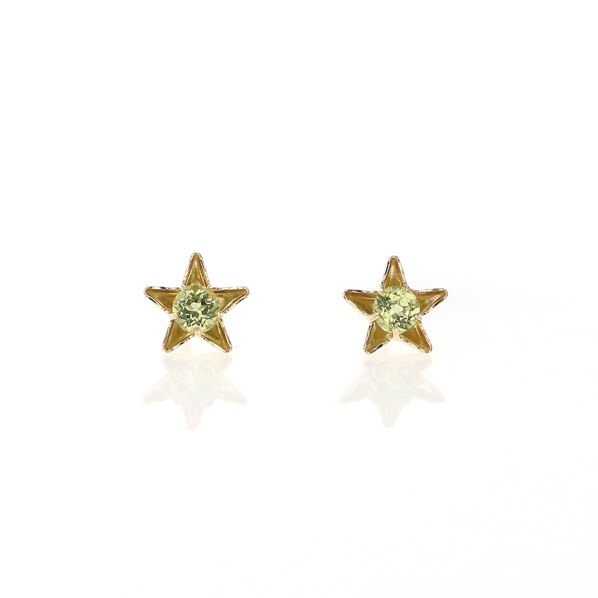 K10 YG ペリドット ピアス 星 10k 8月 10k 10金 誕生石 イエローゴールド レディース 彼女 誕生日プレゼント かわいい スター