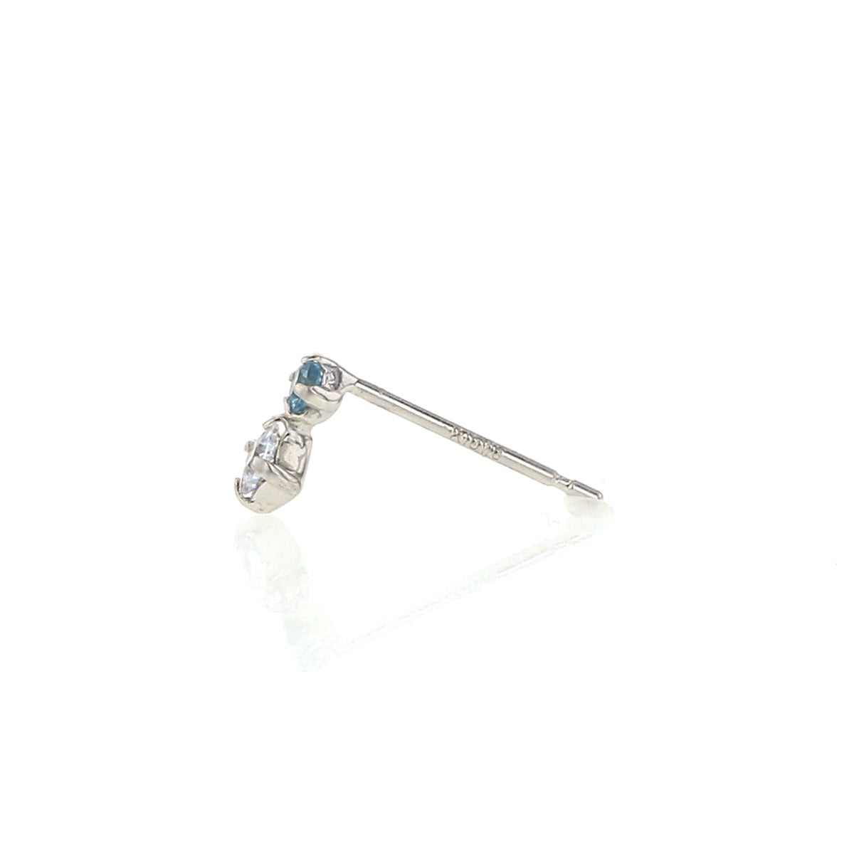 K10 WG ブルートパーズ キュービックジルコニア ピアス CZ ホワイトゴールド 10金 11月 誕生石 誕生日プレゼント ギフト レディース 20代 30代 40代 10k k10 天然石