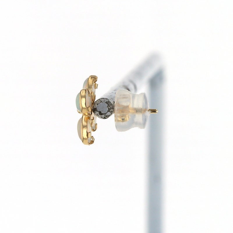 K10 YG オパール ピアス フラワー