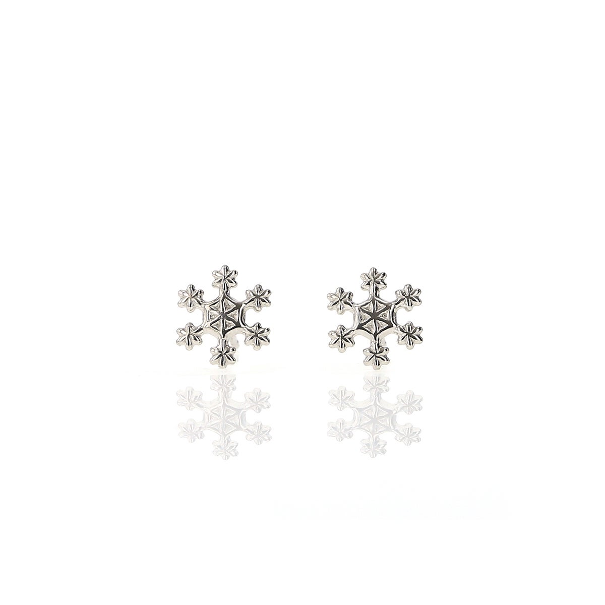 K10 WG 雪の結晶 ピアス