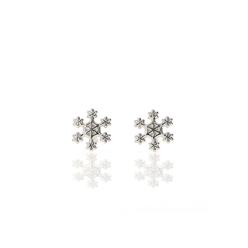 K10 WG 雪の結晶 ピアス