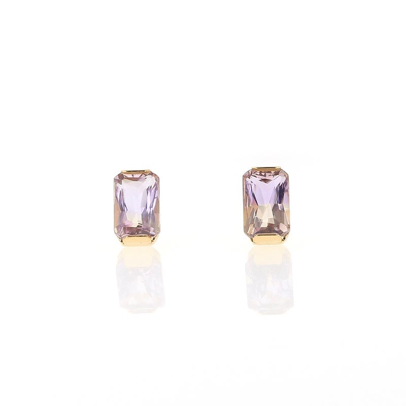 K18 YG アメトリン ピアス 2月 11月 ギフト レディース 18k 18金 誕生石 レディース 彼女 妻 プレゼント 誕生日プレゼント