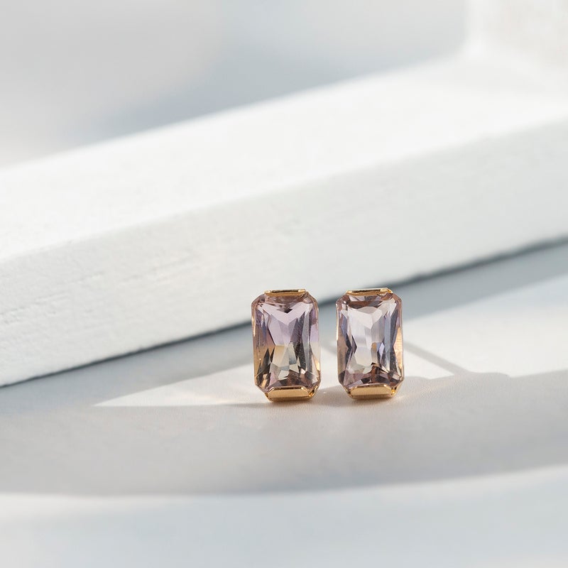 K18 YG アメトリン ピアス 2月 11月 ギフト レディース 18k 18金 誕生石 レディース 彼女 妻 プレゼント 誕生日プレゼント