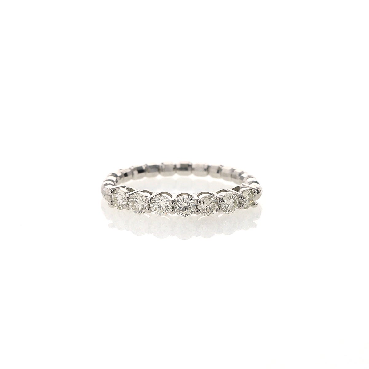 プラチナ ダイヤモンド ストレッチリング 0.5ct