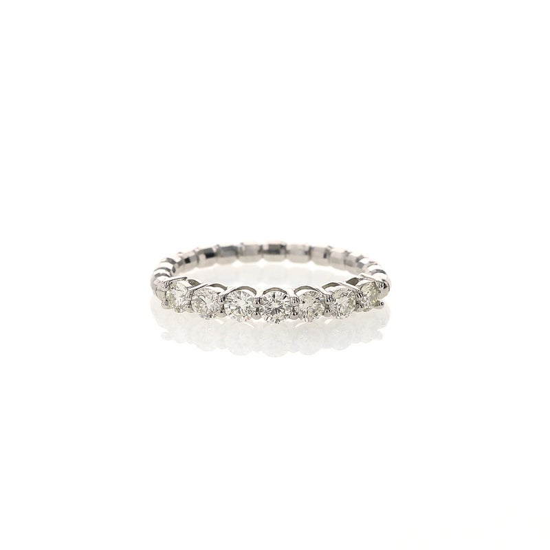 プラチナ ダイヤモンド ストレッチリング 0.5ct