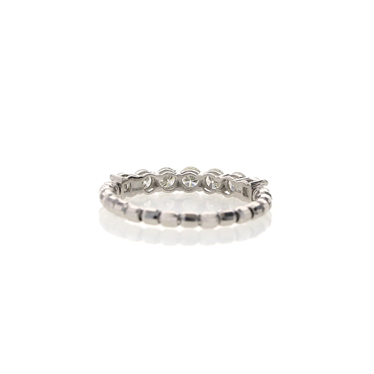プラチナ ダイヤモンド ストレッチリング 0.5ct