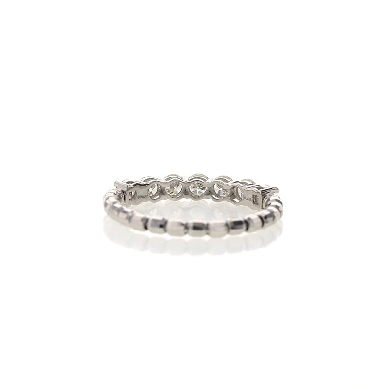 プラチナ ダイヤモンド ストレッチリング 0.5ct