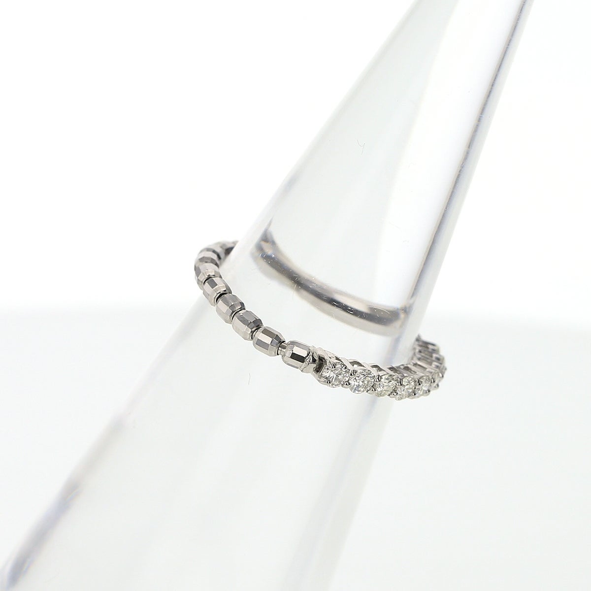 プラチナ ダイヤモンド ストレッチリング 0.3ct