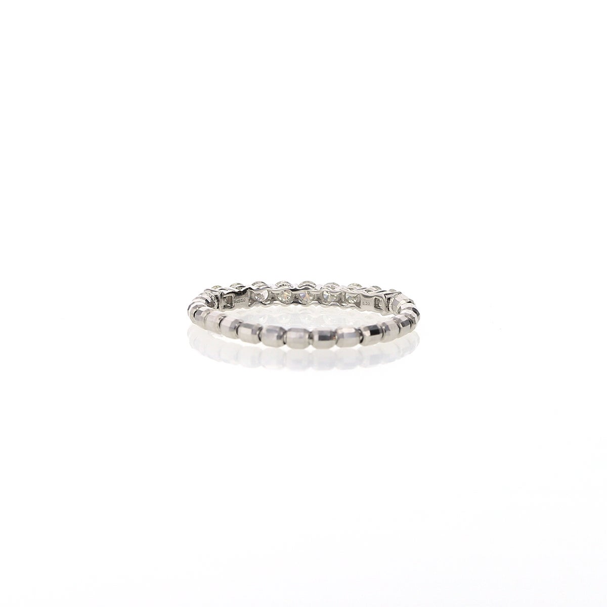 プラチナ ダイヤモンド ストレッチリング 0.3ct