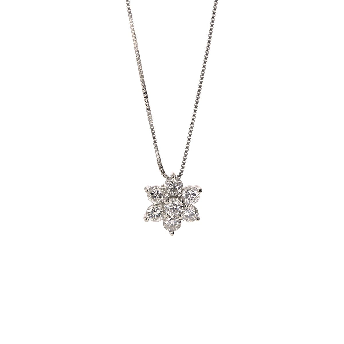 鑑別書付き プラチナ ダイヤモンド ネックレス 0.3ct