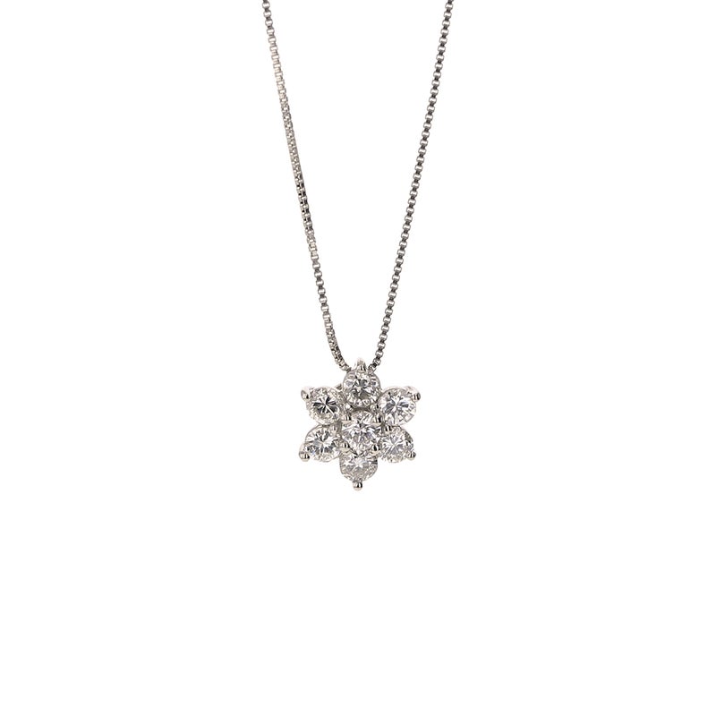鑑別書付き プラチナ ダイヤモンド ネックレス 0.3ct