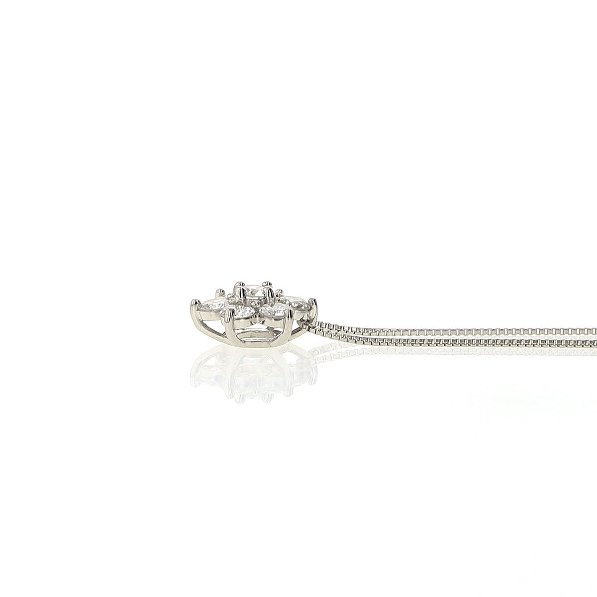 鑑別書付き プラチナ ダイヤモンド ネックレス 0.3ct